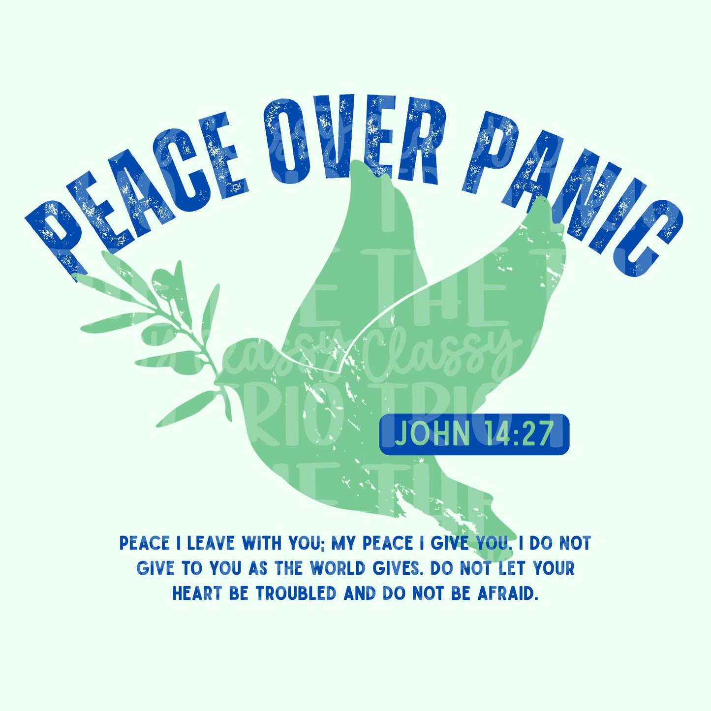 Peace Over Panic PNG | Christian Doodle Design (Digital Download)