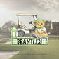 Golf Bear Boy Name Plate PNG | Original Designer (Digital Design) Kid Design