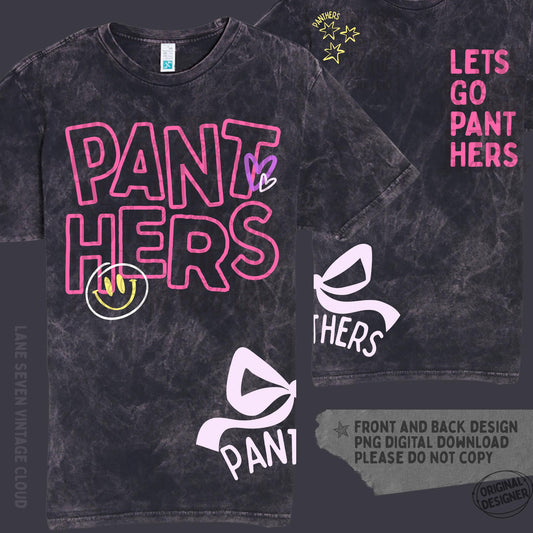 Panthers Doodle | Digital Design | PNG | Sublimation | Shirt Design | Trending | Original Designer | Gift Idea | Bow