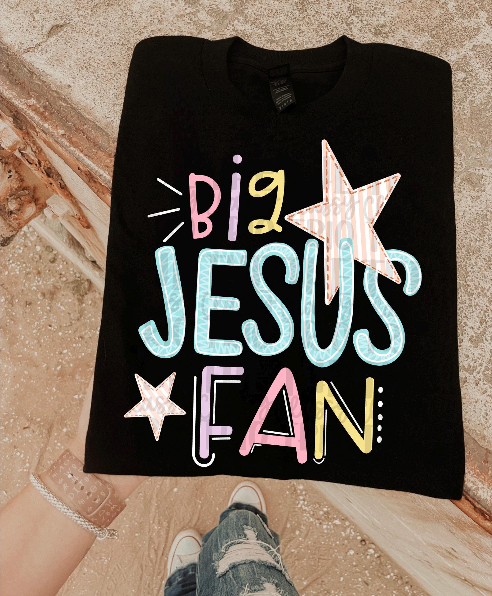 Big Jesus Fan Doodle Drawing Digital Design | PNG | Sublimation | Christian Design | Original Creator |