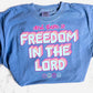 Freedom in the Lord Girly Colors PNG | Pastel Christian Design (Digital Download)