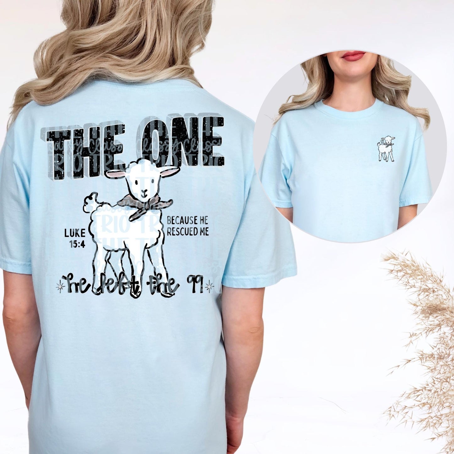 The One He Left the 99 Sheep PNG | Christian Doodle Design (Digital Download)
