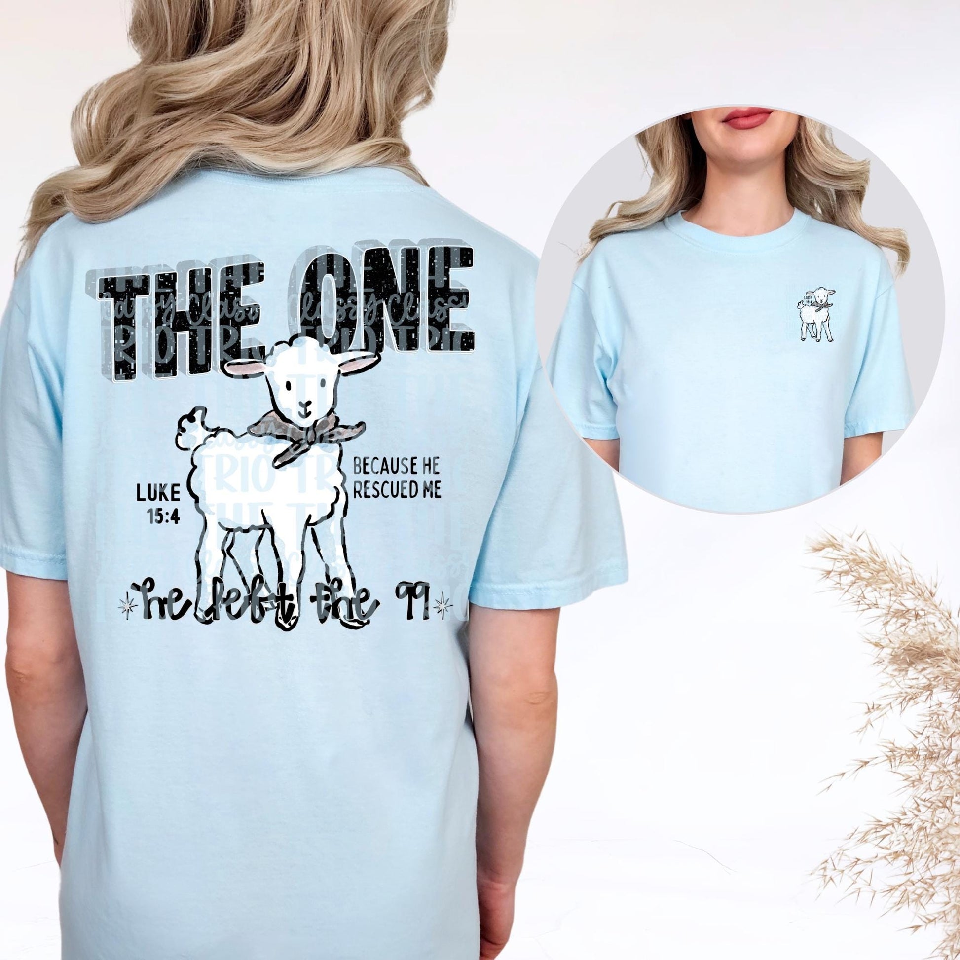 The One He Left the 99 Sheep PNG | Christian Doodle Design (Digital Download)