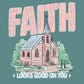 Faith Looks Good On You PNG | Christian Doodle Design (Digital Download)