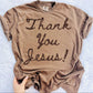 Thank You Jesus Digital PNG | Multiple Colors Faith T-Shirt Design (Digital Download)