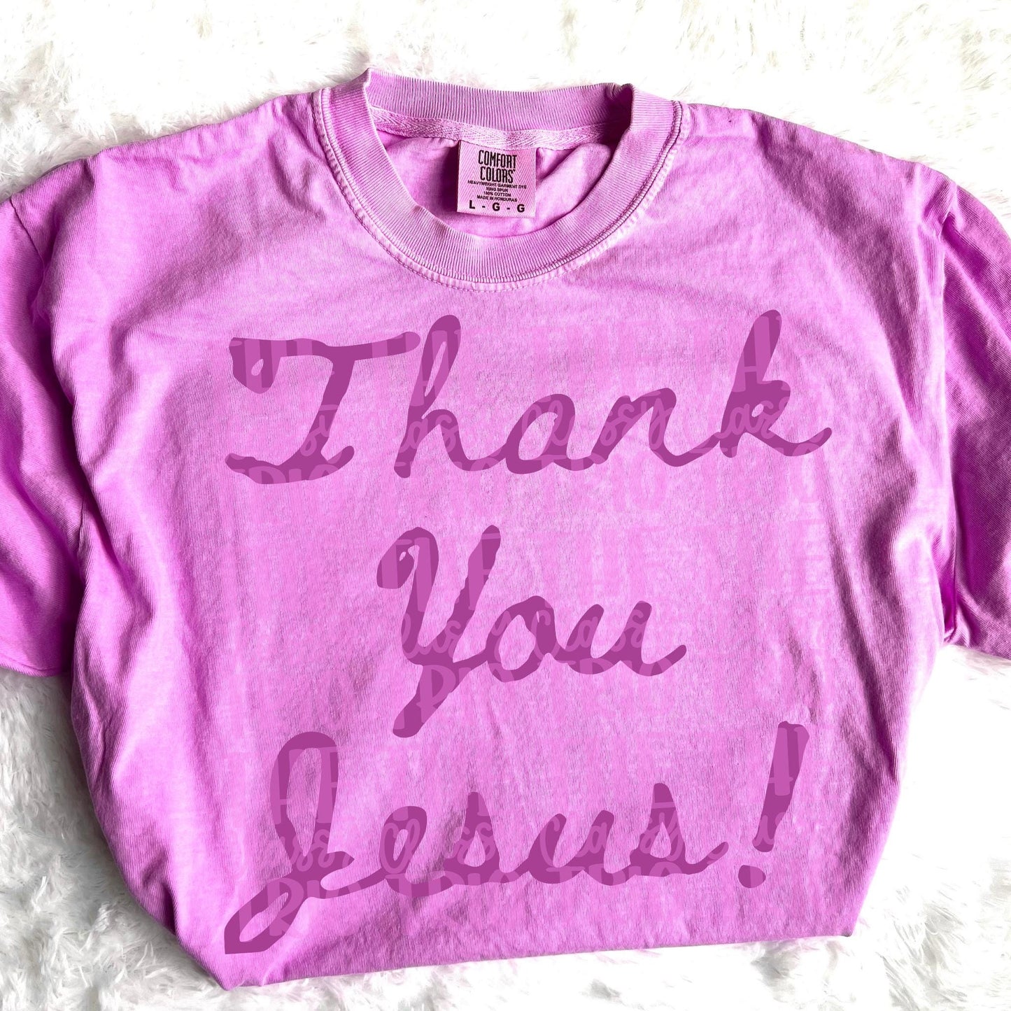 Thank You Jesus Digital PNG | Multiple Colors Faith T-Shirt Design (Digital Download)