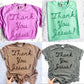 Thank You Jesus Digital PNG | Multiple Colors Faith T-Shirt Design (Digital Download)