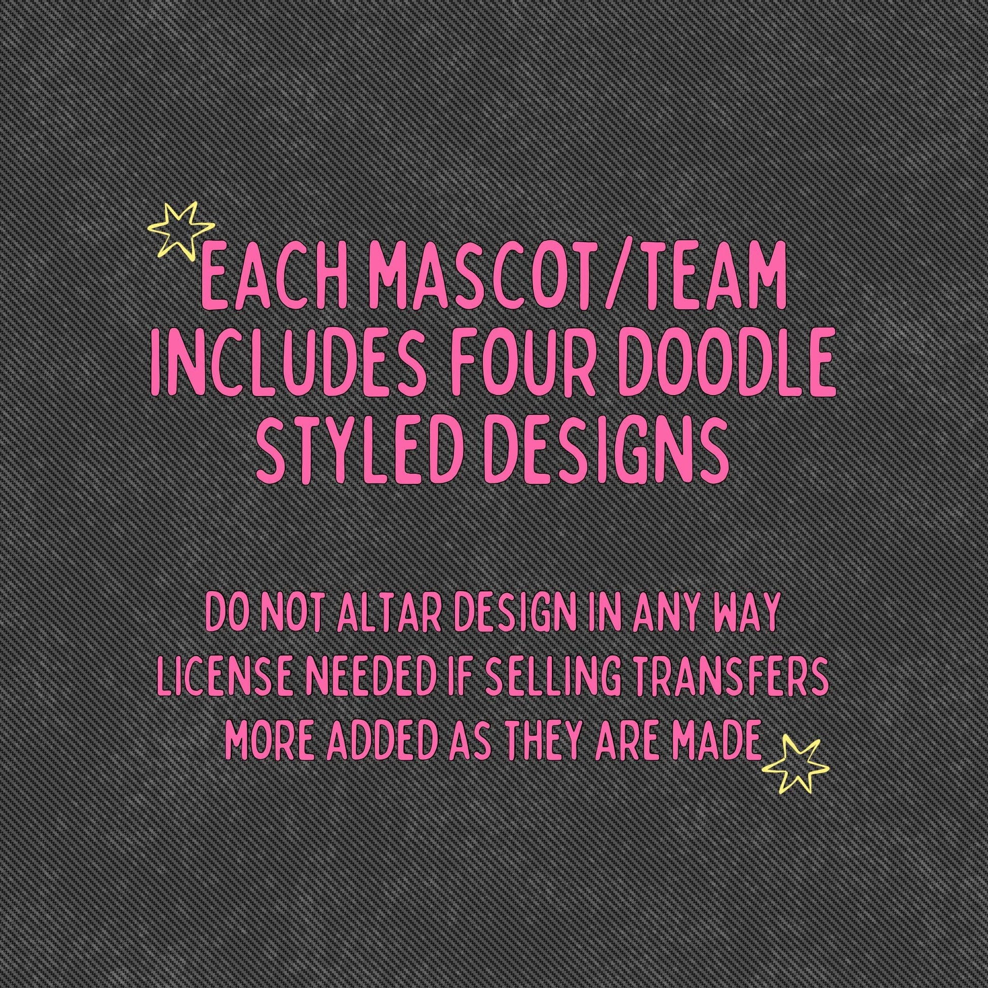 Mascot Doodle Y2K PNG Bundle | Original Designer (Digital Download)