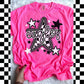 Checkered Star Mascot Bundle PNG | Sports Mom Coquette Design | Game Day Shirt PNG | Team Spirit Mascot | School Spirit Digital | Trendy
