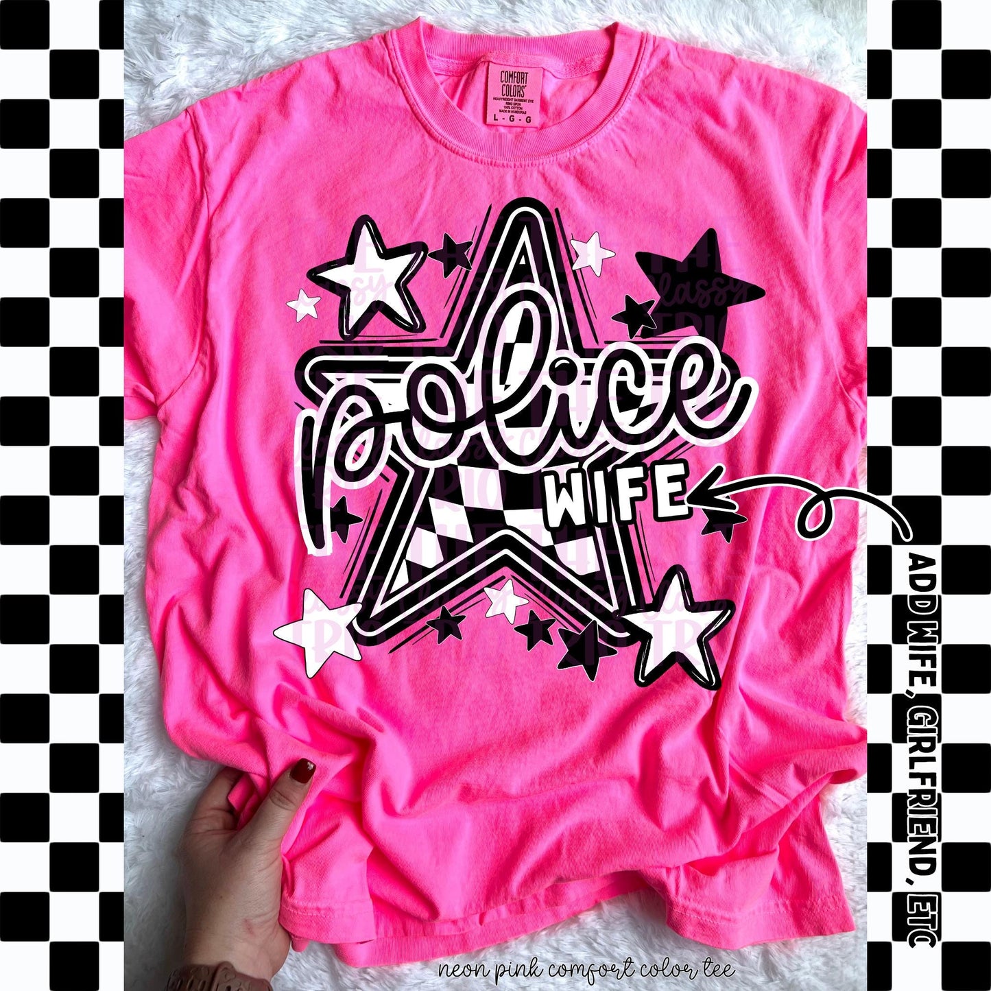 Checkered Star Occupation and Titles Bundle PNG | Mom Coquette Design | School Shirt PNG | Teacher | School Spirit Digital | Trendy