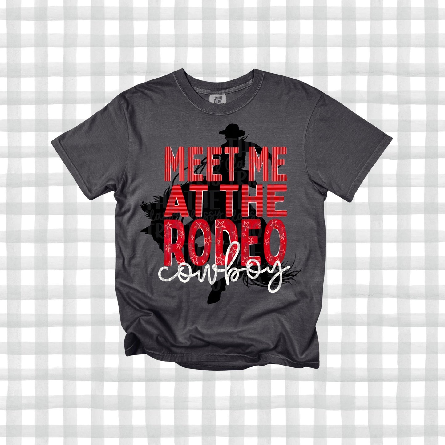 Meet Me At The Rodeo Cowboy | Digital Design | PNG | Girly Trendy | Retro Western | Country Rodeo Shirt