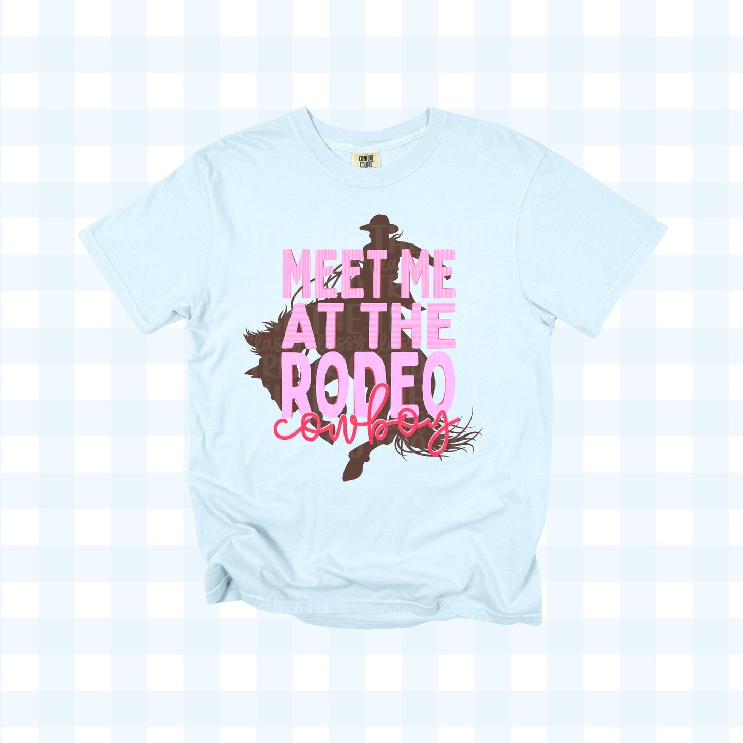 Meet Me At The Rodeo Cowboy | Digital Design | PNG | Girly Trendy | Retro Western | Country Rodeo Shirt