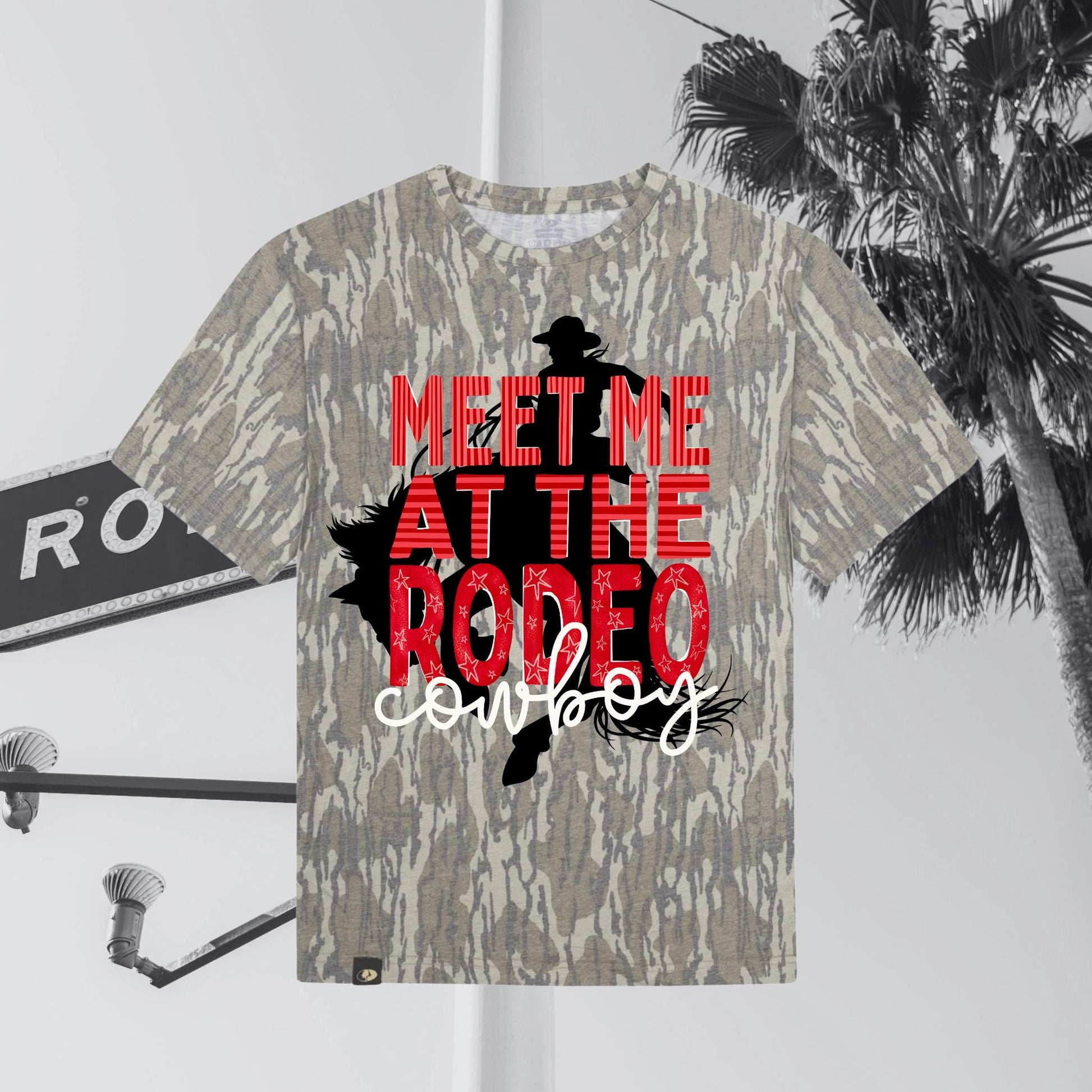 Meet Me At The Rodeo Cowboy | Digital Design | PNG | Girly Trendy | Retro Western | Country Rodeo Shirt