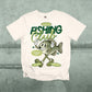 Bass Fishing Club PNG | Retro Lake Life Fish Mascot Shirt Design | Vintage Fishing Tee Graphic with Pocket Design Included | Trendy | Summer