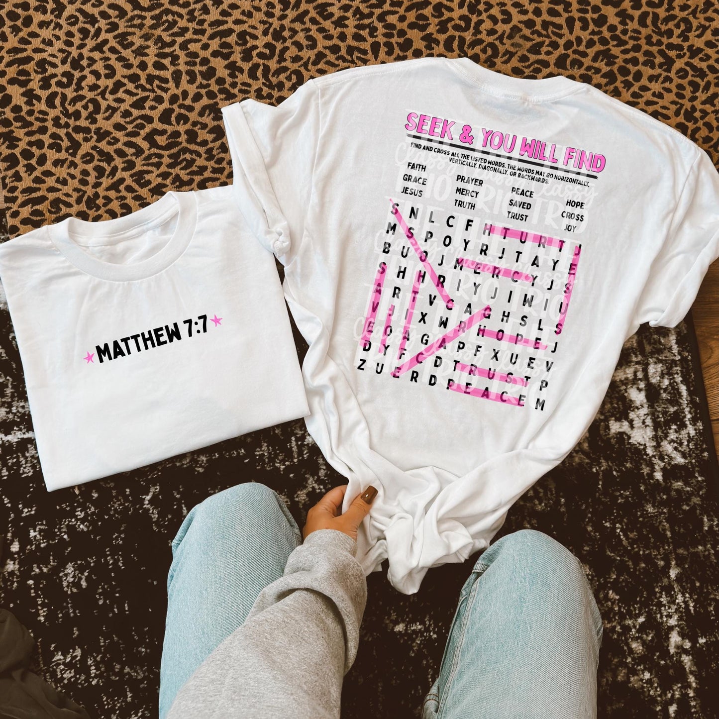 Seek and Find Word Search PNG | Christian Digital Design | Jesus, Bible Verse, Trendy, Church Shirt, Front Back, Trending (Digital Download)