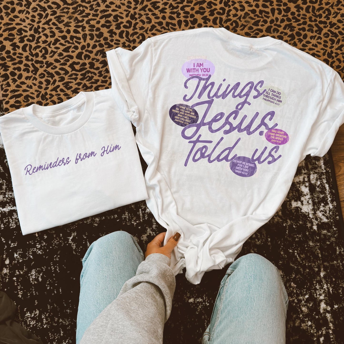 Things Jesus Told Us PNG | Christian Digital Design | Jesus, Bible Verse, Trendy, Church Shirt, Front Back, Trending (Digital Download)