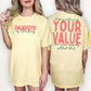 Daughter of the King Your Value PNG | Christian Digital Design | Jesus, Bible Verse, Trendy, Church Shirt, Trending (Digital Download)