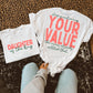Daughter of the King Your Value PNG | Christian Digital Design | Jesus, Bible Verse, Trendy, Church Shirt, Trending (Digital Download)