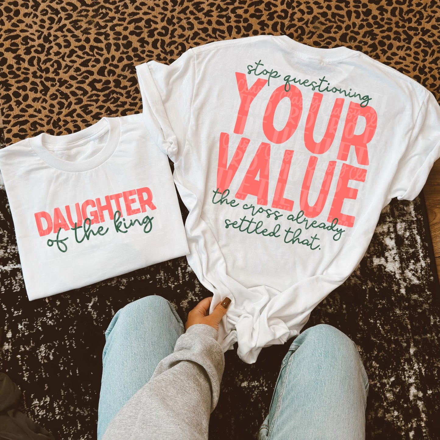 Daughter of the King Your Value PNG | Christian Digital Design | Jesus, Bible Verse, Trendy, Church Shirt, Trending (Digital Download)