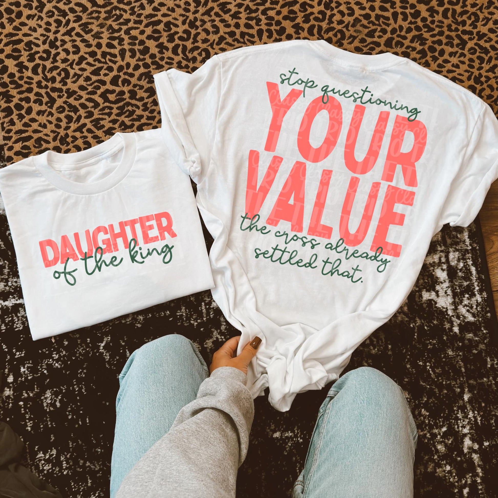 Daughter of the King Your Value PNG | Christian Digital Design | Jesus, Bible Verse, Trendy, Church Shirt, Trending (Digital Download)