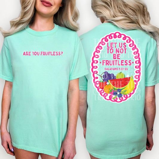 Are You Fruitless PNG | Christian Digital Design | Jesus, Bible Verse, Trendy, Church Shirt, Front Back, Trending (Digital Download)