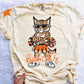 Bobcats Mascot PNG | Team Spirit Sublimation Design, Orange Cheerleading, School Spirit Wear (Digital File)