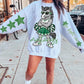 Mustangs Mascot PNG | Team Spirit Sublimation DTF Design, Green Cheerleading, School Spirit Wear (Digital File)