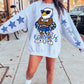 Eagles Mascot PNG | Team Spirit Sublimation Design, Blue Cheerleading, School Spirit Wear (Digital File)
